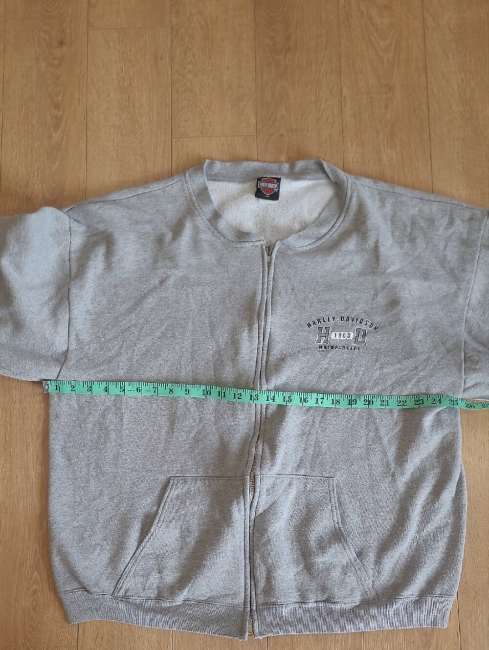 2001 Barrie Ontario Canada Harley-Davidson Full-Zip Sweatshirt Made In The USA - Picture 7 of 10